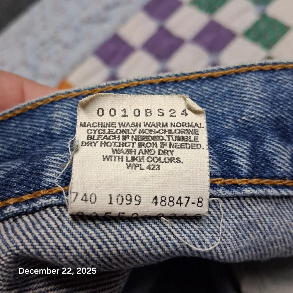 VTG Thrashed Distressed Levi 550 Jeans 30x32 Blue Grunge‎ Y2K 90s